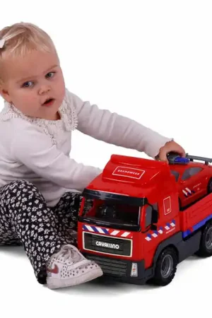 Cavallino Brandweervrachtwagen en Brandweerauto, Schaal 1:16 Favoriet