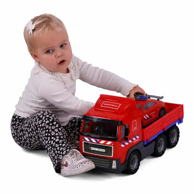 Cavallino Brandweervrachtwagen en Brandweerauto, Schaal 1:16 Favoriet