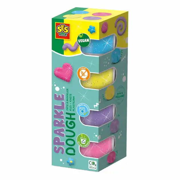 Bestel Nu SES Feel Good Klei - Sparkle, 4x90gr