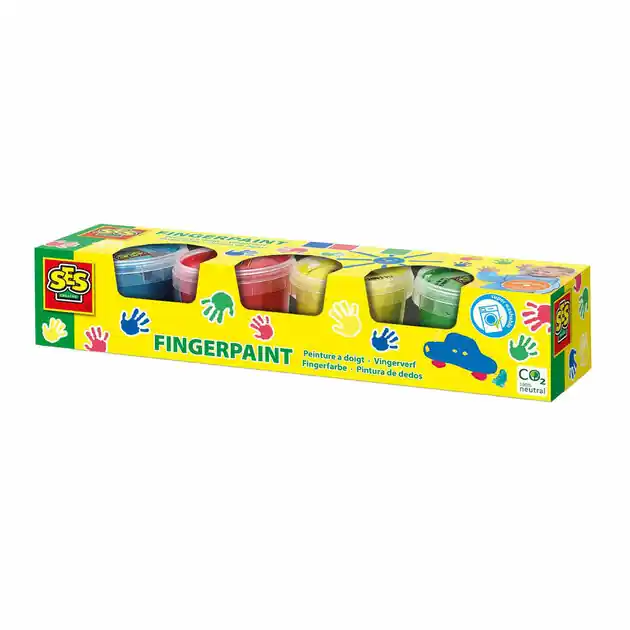 SES Vingerverf Primaire Kleuren, 4x110ml Nu Kopen