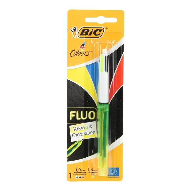 BIC Meerkleurenpen Fluoriserend Laatste Kans