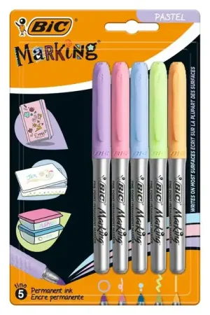 BIC Intensity Viltstiften Permanent Pastel, 5st. Koop Online