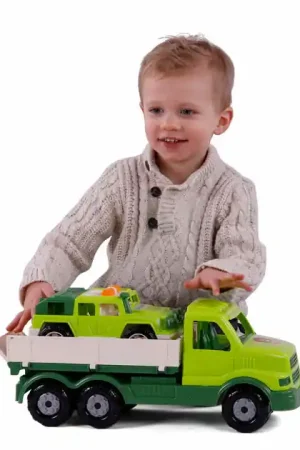 Seizoensaanbieding Cavallino XL Torpedo Vrachtwagen met Survival Jeep Groen, 44,5cm