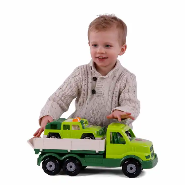 Seizoensaanbieding Cavallino XL Torpedo Vrachtwagen met Survival Jeep Groen, 44,5cm