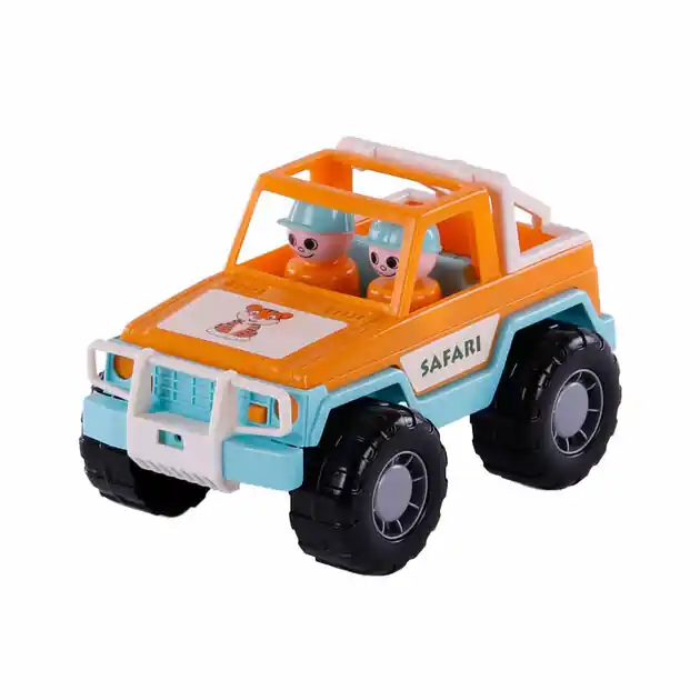 Speciale Aanbieding Cavallino Jeep Oranje met 2 Speelfiguren