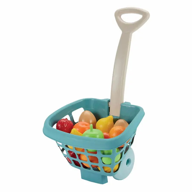 Hoge Kwaliteit Ecoiffier Winkeltrolley met Fruit - 14dlg.