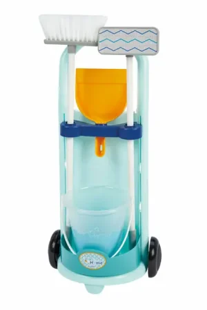 Ecoiffier Schoonmaak Trolley Blauw - 5dlg. Nu Kopen