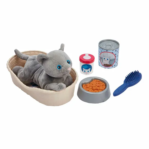 Merkproduct Ecoiffier Medical Knuffel Kat met Kattenmand Speelset - 9dlg.