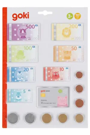 Goki Speelgeld Dieren met Creditcard en Muntgeld, 117dlg. Snelle Levering