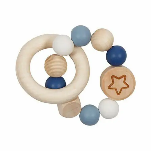 Bestseller Goki Houten Grijpring Ster Blauw