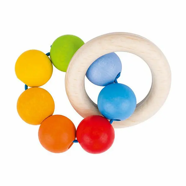 Flitsaanbieding Goki Houten Grijppring Regenboog