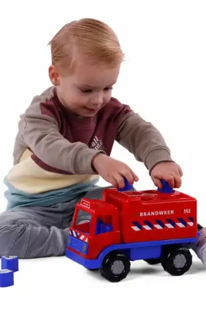 Cavallino Brandweervrachtwagen Vormenstoof met 6 Blokken, 26cm Meest Verkocht