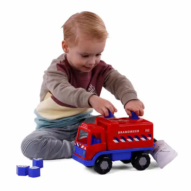 Cavallino Brandweervrachtwagen Vormenstoof met 6 Blokken, 26cm Meest Verkocht