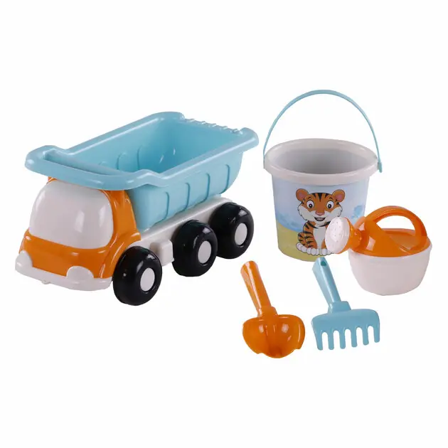 Flitsaanbieding Cavallino Strand Kiepwagen met Emmerset Blauw, 5dlg.