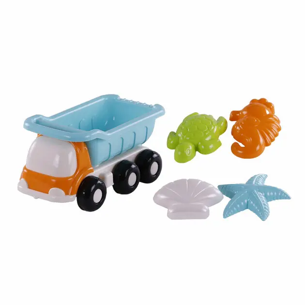 Betrouwbaar Cavallino Strand Kiepwagen met 4 Zandvormen Blauw
