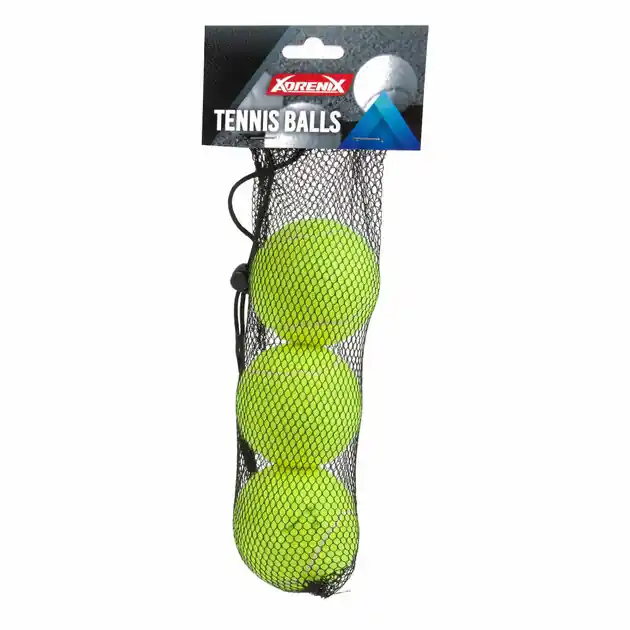 Hoge Kwaliteit Adrenix Tennisballen met Hersluitbaar Net, 3st.
