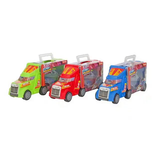 Turbo Racers Vrachtwagen met Raceauto's, 3dlg. Meest Verkocht