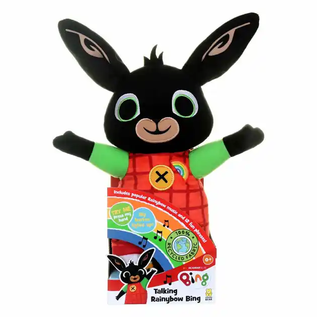 Veilige Betaling Pratende Rainbow Bing Knuffel