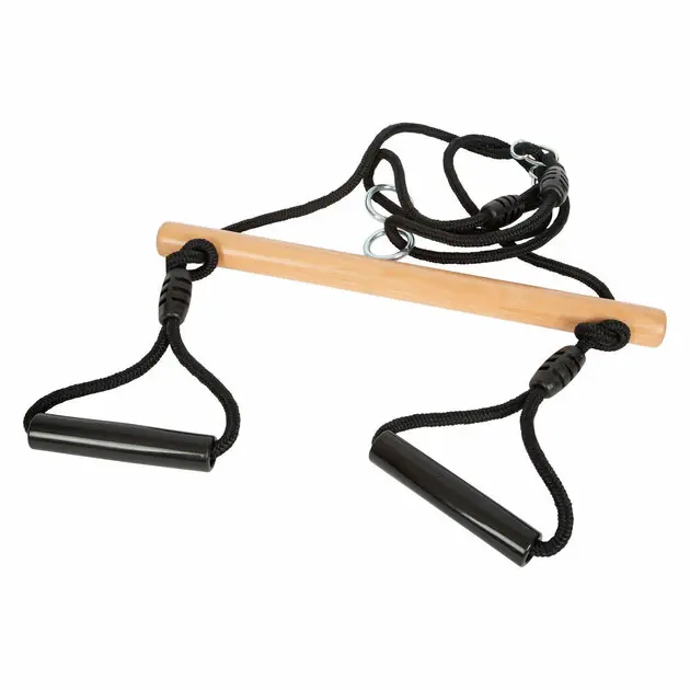 Small Foot - Houten Trapezeschommel met Gymnastiekringen Black Line Gereduceerde Prijs