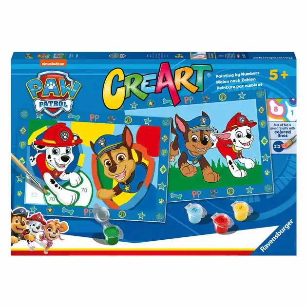 Ravensburger CreArt Schilderen op Nummer - PAW Patrol Beperkte Voorraad