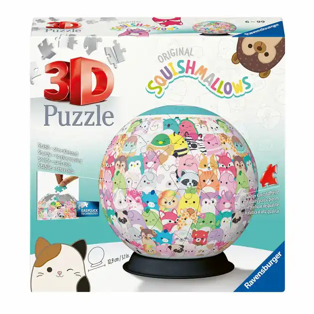 Ravensburger 3D Puzzel Squishmallows, 72st. Gratis Retour