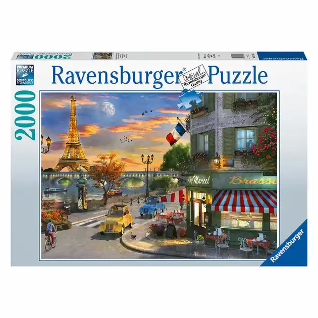 Ravensburger Legpuzzel Romantische Avond in Parijs, 2000st. Uitverkoop
