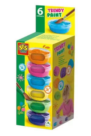 Betrouwbaar SES Plakkaatverf Trendy, 6x45ml