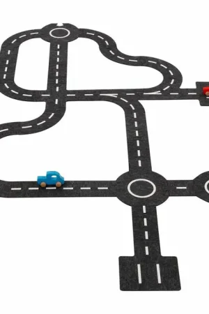 Alleen Vandaag Goki Speelkleed Verkeerswegen met 2 Auto's, 30dlg.