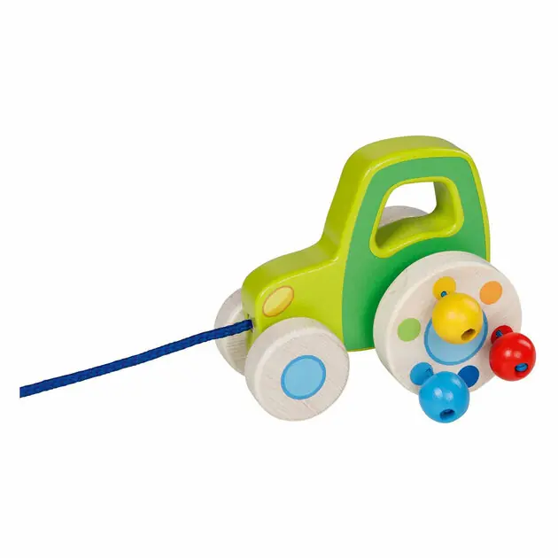 Goki Houten Trekfiguur Tractor Aanbieding