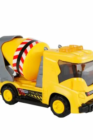 Merkproduct 2-Play Werkvoertuig Betonmixer Frictie met Licht en Geluid