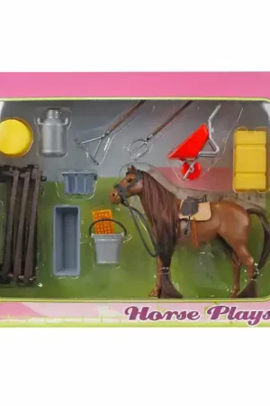 Kids Globe Speelset met Paard en Accessoires, 13cm Direct Verzonden
