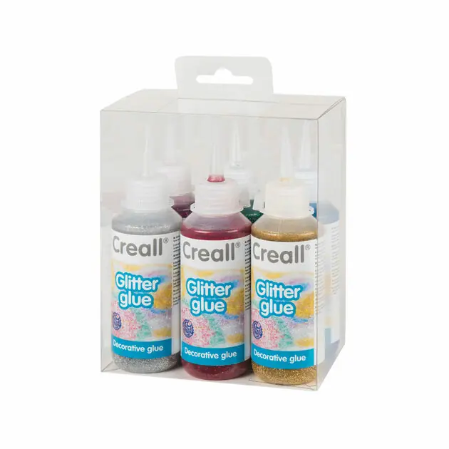 Creall Glitterlijmset, 6x100ml Koopje