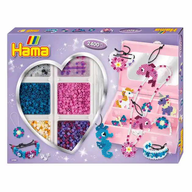 Hama Midi Strijkkralenset Sieraden Maken Paars, 2400st. Hete Deal