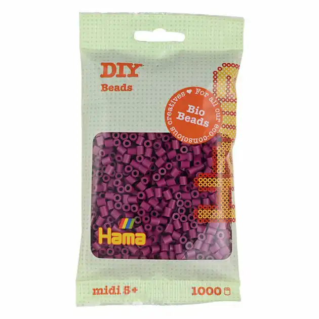 Gratis Retour Hama Midi Bio Strijkkralen - Pruim (082), 1000st.