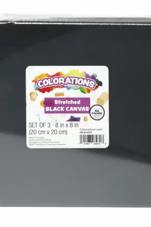 Canvas Zwart 20x20cm, 3st. Must-Have