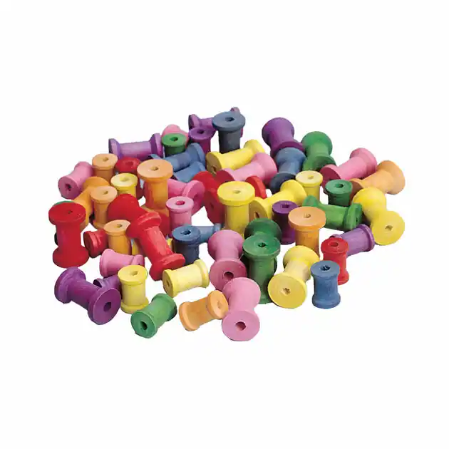 Beperkt Aanbod Colorations - Gekleurde Houten Klossen, Set van 50