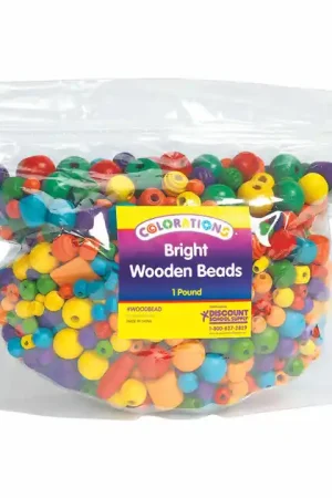 Betrouwbaar Colorations - Heldere Houten Kralen, 450 gram