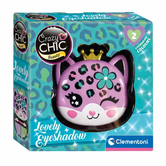 Direct Beschikbaar Clementoni Crazy Chic Oogschaduw in Make-up Doosje Luipaard