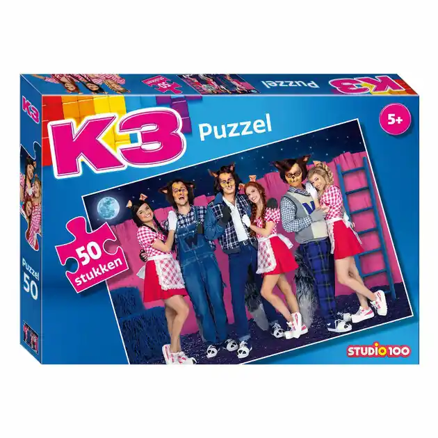 K3 Legpuzzel 3 Biggetjes en de Wolven, 50st. Koopje