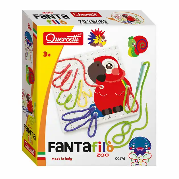 Shop Nu Quercetti Fanta Filo Dierentuin Veters Rijgen, 14dlg.