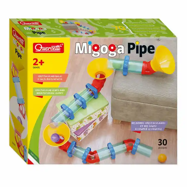 Quercetti Migoga Pipe Knikkerbaan, 30dlg. Op = Op