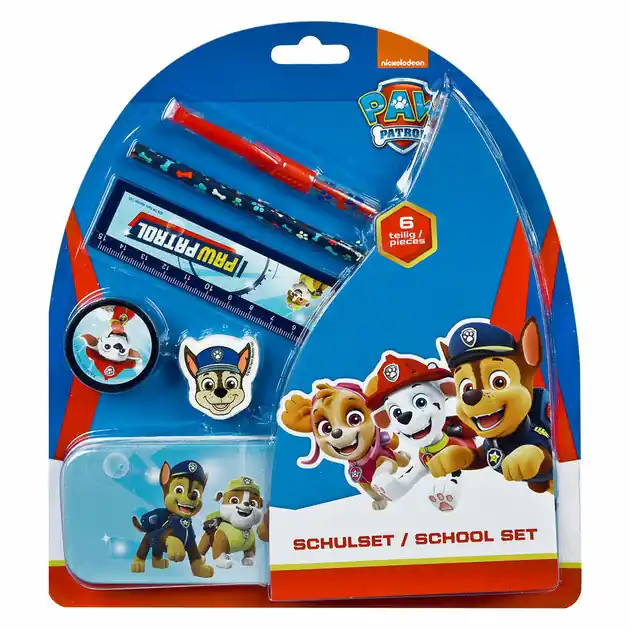 Schoolset PAW Patrol, 6dlg. Beperkt Aanbod