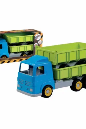 Beperkte Voorraad Kiepvrachtwagen Dubbele Lading met Zachte Wielen