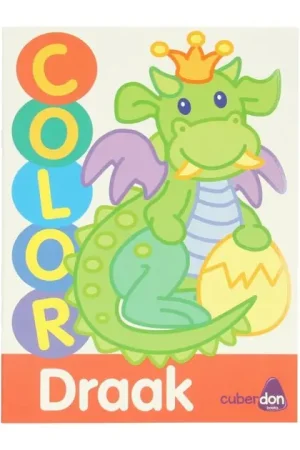 Dikke Lijnen Kleurboek Color - Draak Beperkte Voorraad