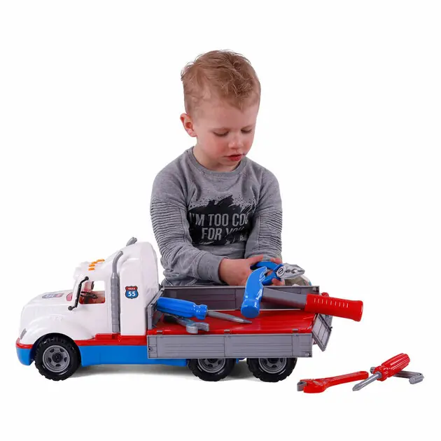 Op = Op Cavallino Torpedo Vrachtwagen met 7 Gereedschappen, Schaal 1:16