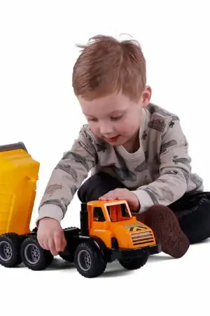 Bestel Nu Cavallino Grip Kiepvrachtwagen Met Rubberbanden, 42cm