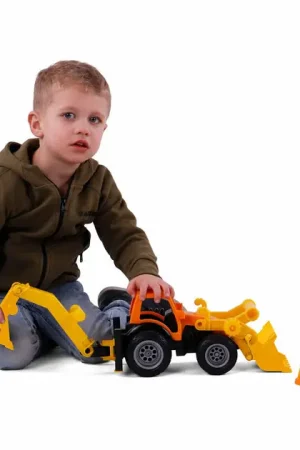 Hete Deal Cavallino Grip Graafmachine Tractor met Rubberbanden, 38,5cm