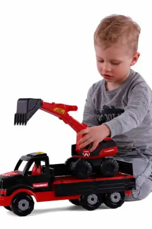 Cavallino Mammoet Torpedo Vrachtwagen met Graafmachine, 44,5cm Korting