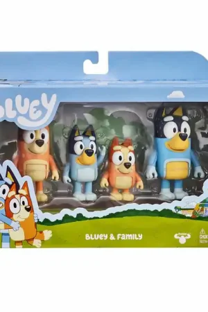 Koopje Bluey Familie Speelfiguren, 4st.
