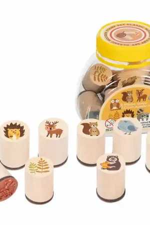 Must-Have Goki Houten Stempelset Bosdieren, 9dlg.